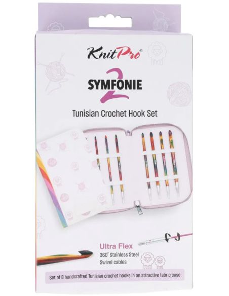 Trousse crochets tunisiens KnitPro Symfonie 2