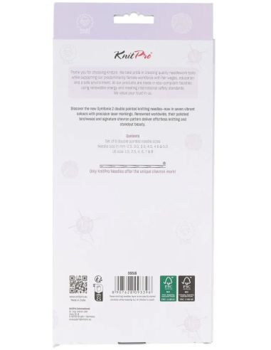 Trousse aiguilles doubles pointes 20 cm KnitPro Symfonie 2