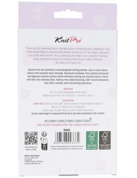 Trousse aiguilles circulaires de démarrage KnitPro Symfonie 2