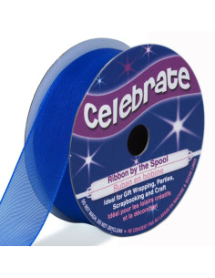 Ruban organza Celebrate bleu roy - 20 mm x 5 m