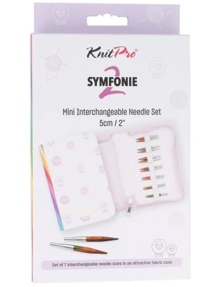 Trousse aiguilles circulaires 5 cm Mini KnitPro Symfonie 2