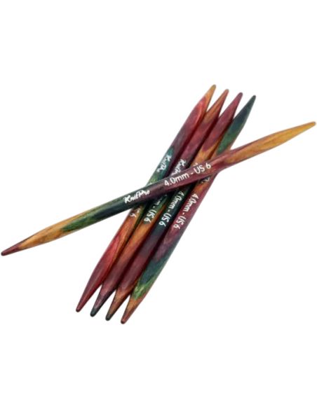 Aiguilles doubles pointes bois KnitPro Symfonie 2