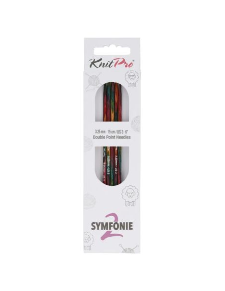 Aiguilles doubles pointes bois KnitPro Symfonie 2