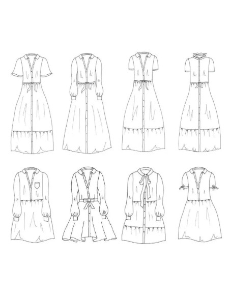 Patron de robe chemise Naïs - Ma Petite Fabrique