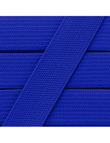 Élastique souple 15 mm - Bleu roi