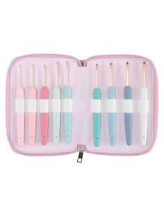 Set de 9 crochets or rose Deluxe KnitPro Vybe