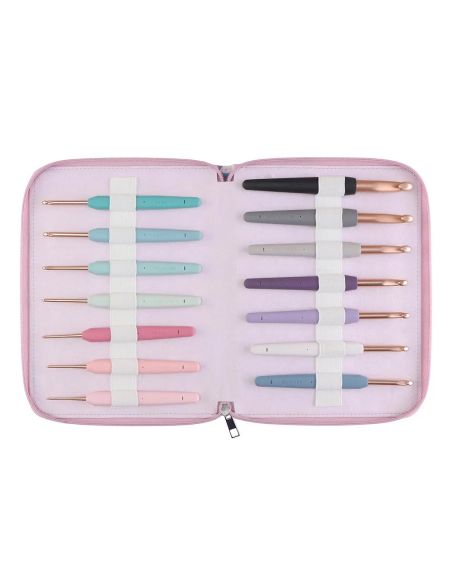 Set de 14 crochets or rose Grande KnitPro Vybe