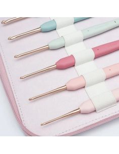 Set de 14 crochets or rose Grande KnitPro Vybe 2