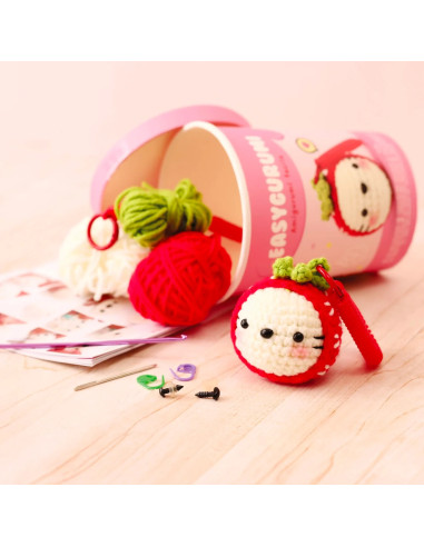 Kit crochet Easygurumi Graine Créative - Fraise