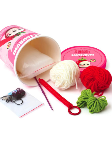 Kit crochet Easygurumi Graine Créative - Fraise