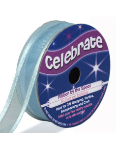 Ruban organza Celebrate bleu ciel - 15 mm x 5 m