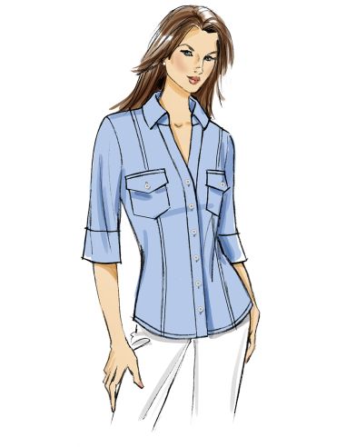Patron de chemise - Butterick 7055