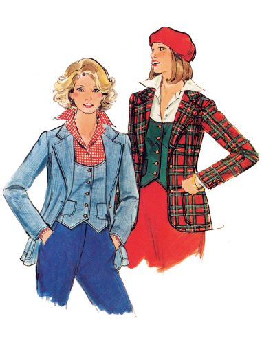Patron de gilet et veste - Butterick 7072