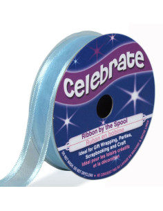 Ruban organza Celebrate bleu ciel - 12 mm x 5 m