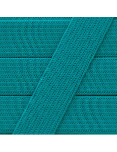 Élastique souple 15 mm - Bleu canard