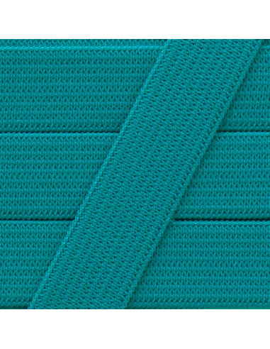 Élastique souple 15 mm - Bleu canard