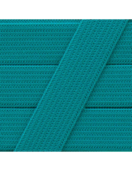Élastique souple 15 mm - Bleu canard