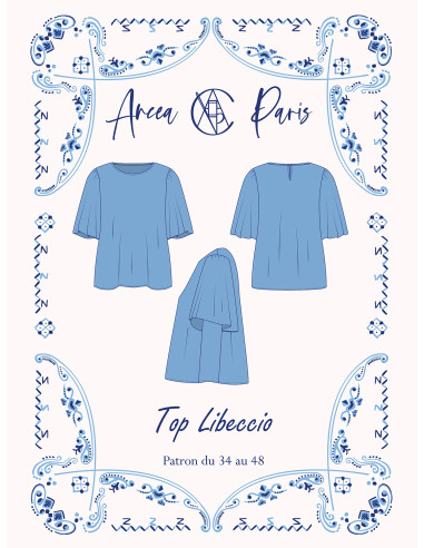 Patron de top Libeccio - Ancea Paris