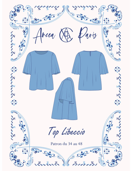 Patron de top Libeccio - Ancea Paris