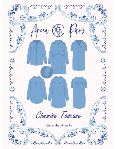 Patron de chemise Toscane - Ancea Paris