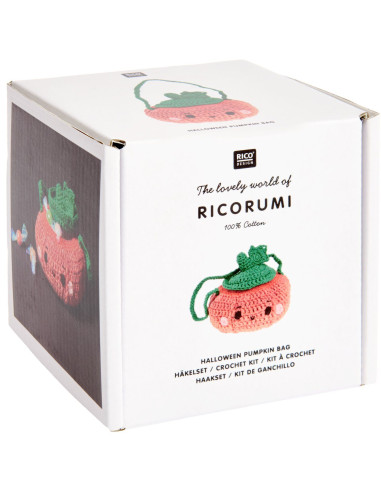 Kit crochet Ricorumi - Citrouille d'halloween