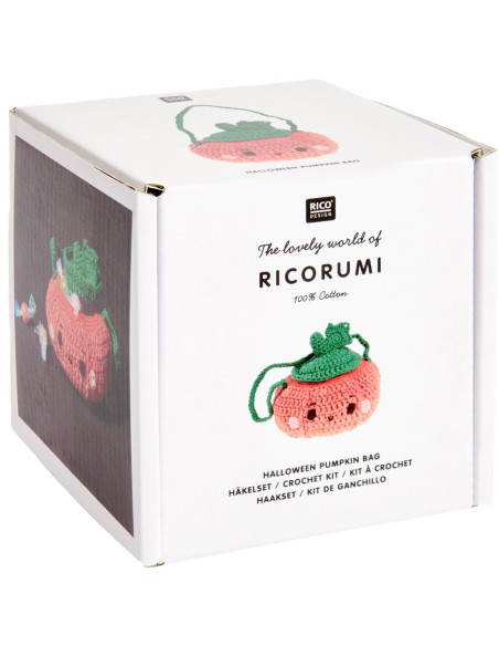Kit crochet Ricorumi - Citrouille d'halloween