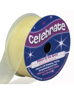 Ruban organza Celebrate crème - 20 mm x 5 m