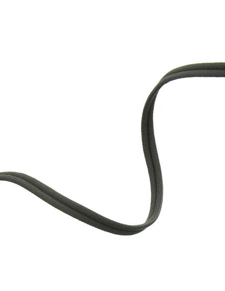 Cordon double passepoil recouvert mat - Gris anthracite