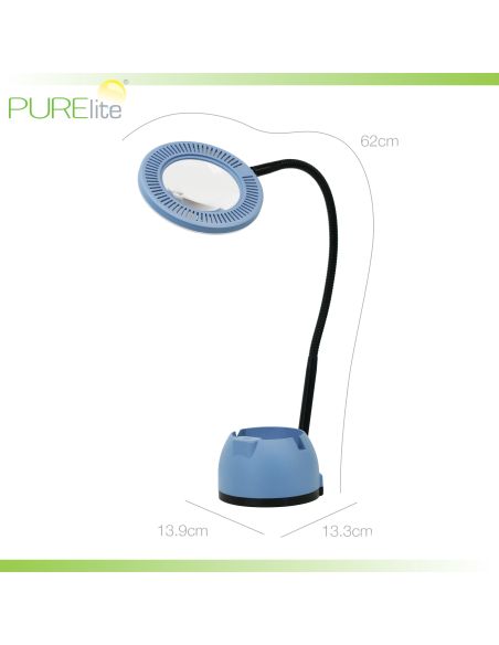 Lampe loupe de table avec support smartphone Volt PURElite