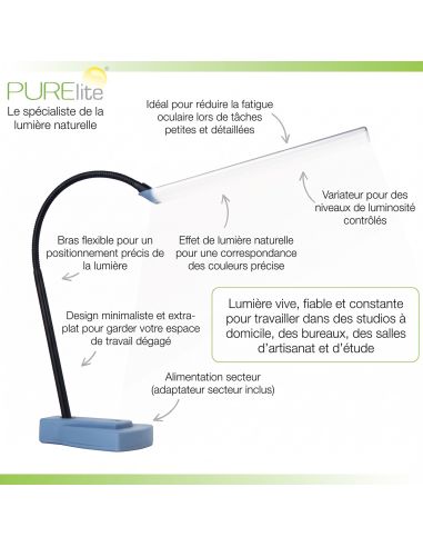 Lampe de table col de cygne Lux PURElite