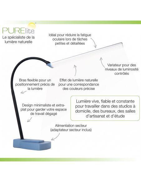 Lampe de table col de cygne Lux PURElite