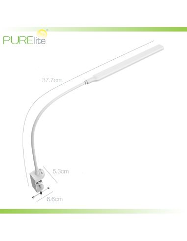 Lampe à pince col de cygne Luma PURElite
