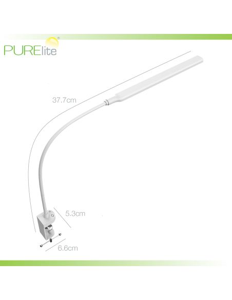 Lampe à pince col de cygne Luma PURElite
