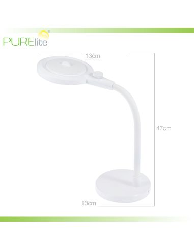 Lampe loupe de table rechargeable Aura PURElite