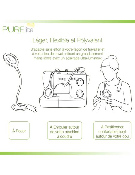 Lampe loupe flexible tour de cou Cobra PURElite