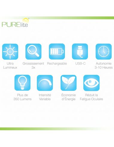 Lampe loupe flexible tour de cou Cobra PURElite