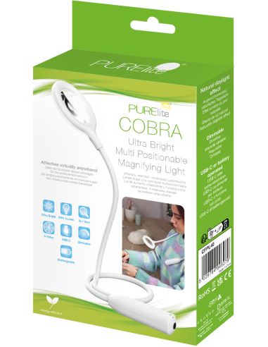 Lampe loupe flexible tour de cou Cobra PURElite