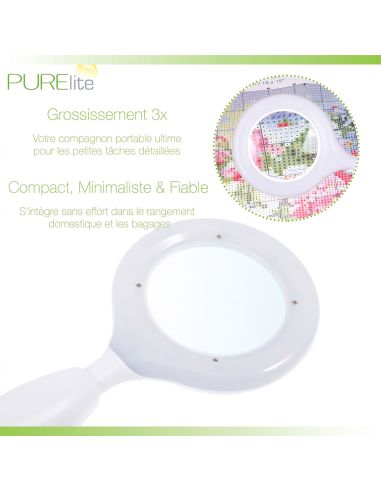 Loupe à main éclairante 5× rechargeable Nova PURElite