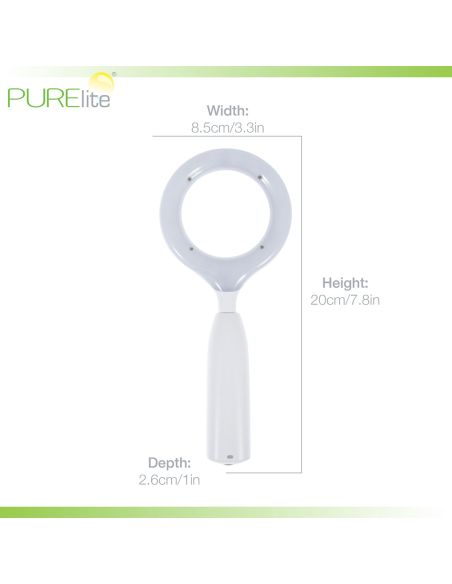 Loupe à main éclairante 5× rechargeable Nova PURElite