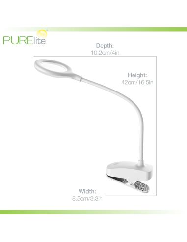 Lampe loupe à pince rechargeable Ray PURElite