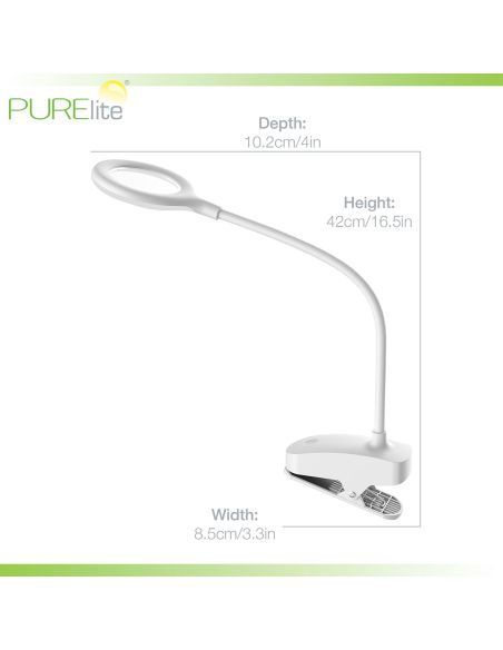 Lampe loupe à pince rechargeable Ray PURElite