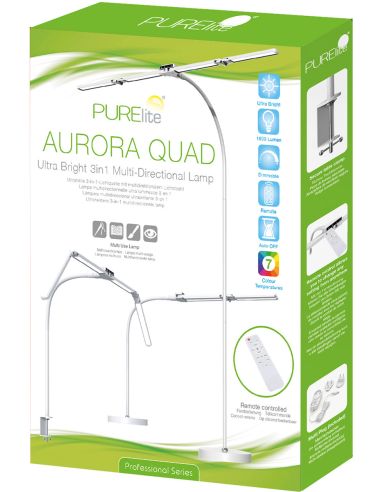 Lampe 3-en-1 quatre têtes Aurora Quad PURElite