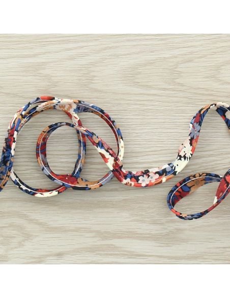 Passepoil Liberty - Daisy bleu et marron