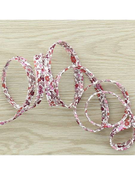 Passepoil Liberty - Ava orange et rose