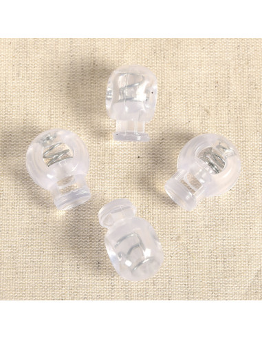 Lot de 4 serre-cordons boule - Transparent