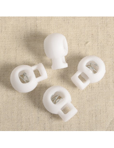 Lot de 4 serre-cordons boule - Blanc