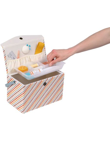 Boite à couture Retro Stripes L