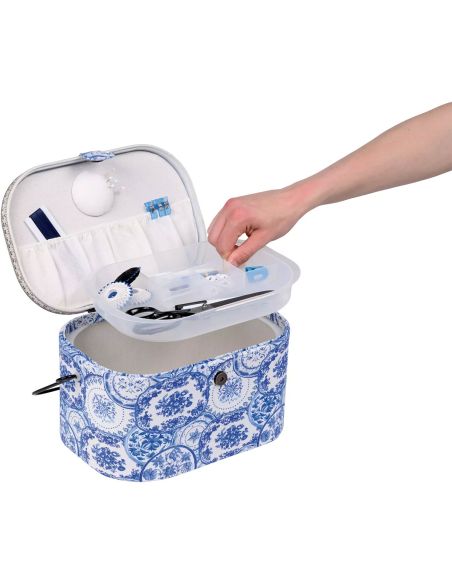 Boite à couture Delft Blue L