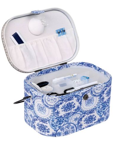 Boite à couture Delft Blue L
