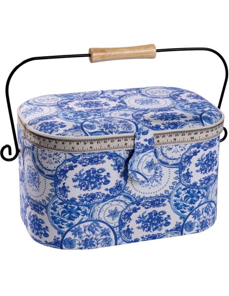 Boite à couture Delft Blue L